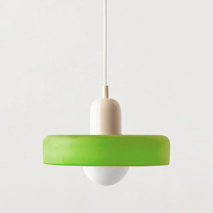 Bauhuis Hanglamp in Gekleurd Glas