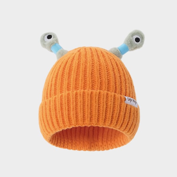 GlowTots – Winter Eltern Kind-Süßes leuchtendes kleines Monster-Strickhaube