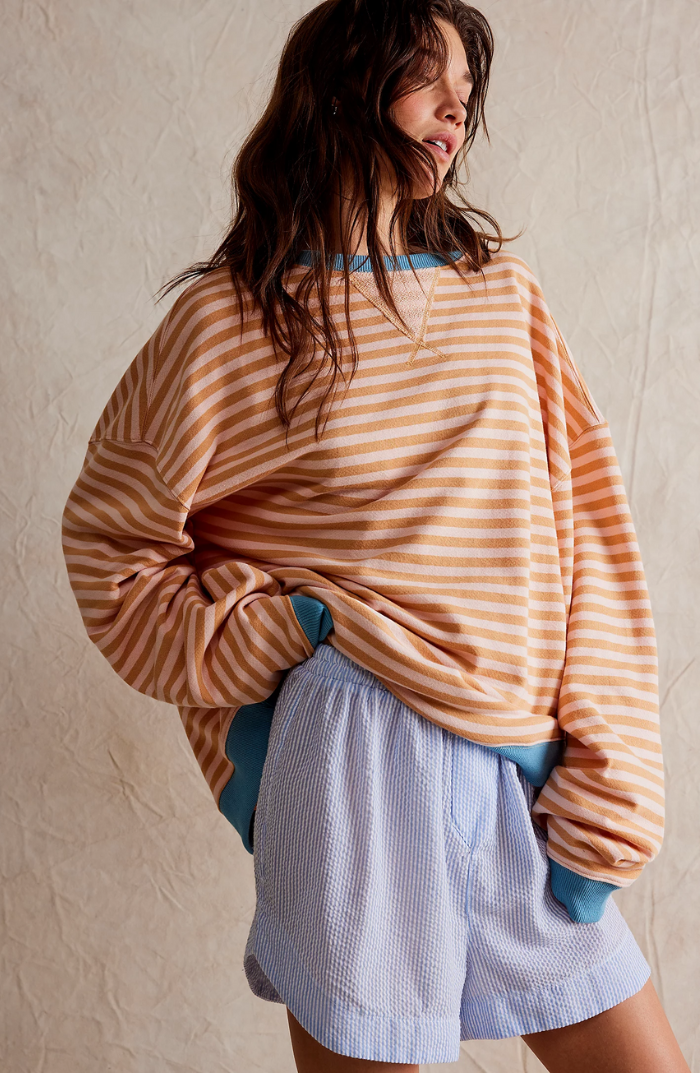 Mana | Gestreifter Oversize Pullover