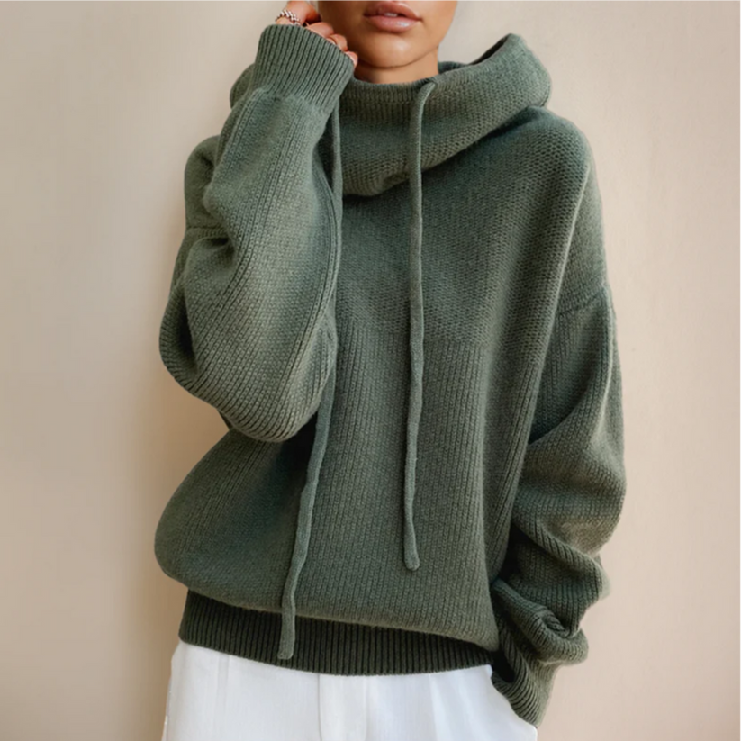 Farina – Stricken Kapuzen Pullover