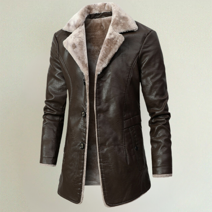 Clayton – Mittellange Lederjacke