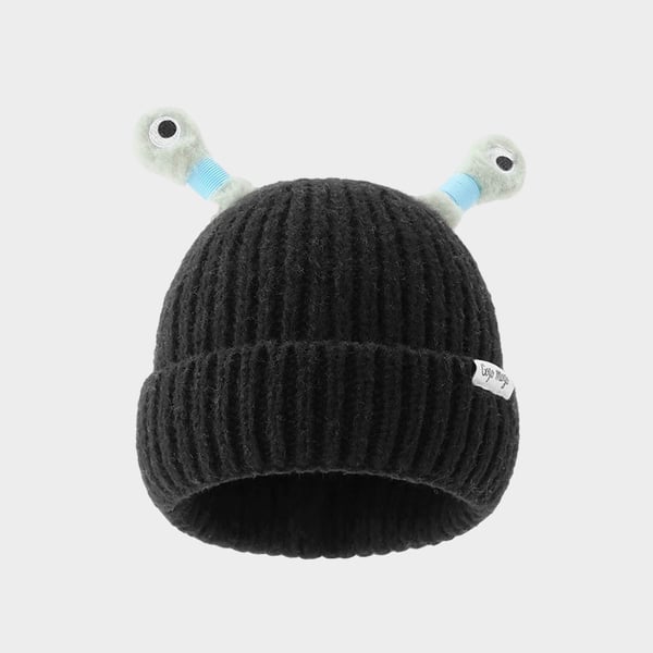 GlowTots – Winter Eltern Kind-Süßes leuchtendes kleines Monster-Strickhaube