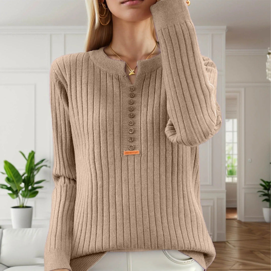 Marja - O Ausschnitt Strickpullover