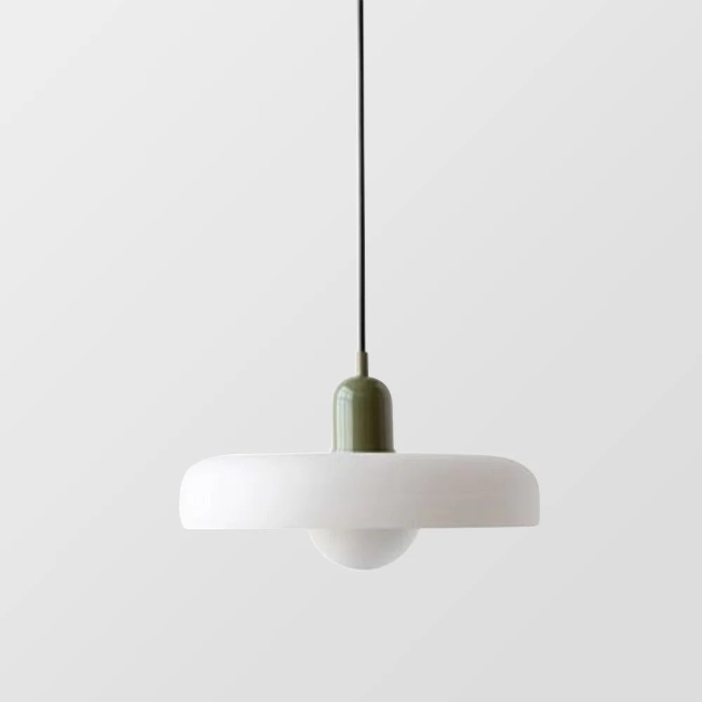 Bauhuis Hanglamp in Gekleurd Glas