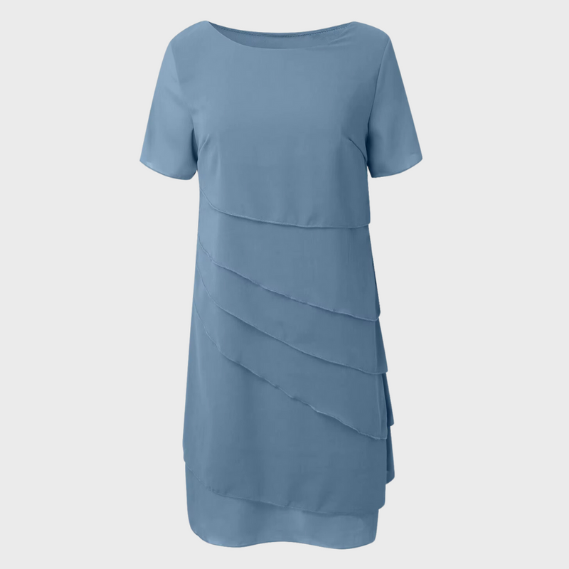 Wenke – Plissiertes Chiffon Kleid