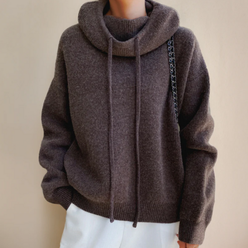 Farina – Stricken Kapuzen Pullover