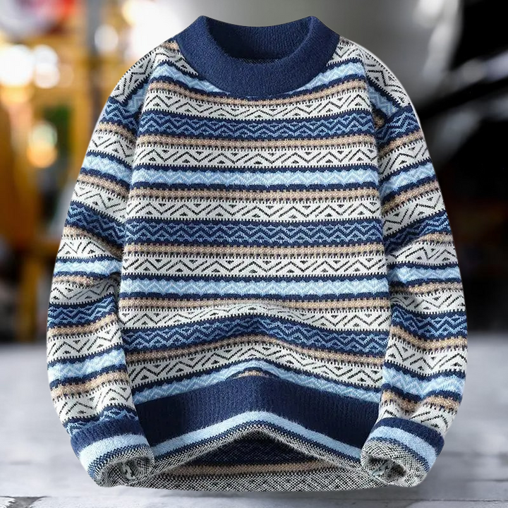 Yannis –  klassischem Muster Strickpullover