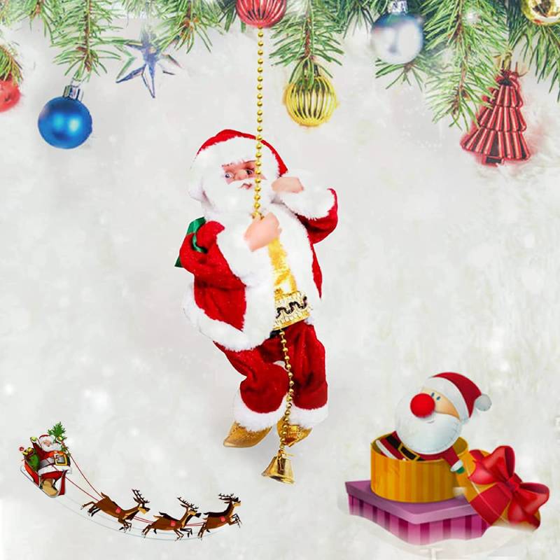 ClimbingClaus – Santa Claus klettert und spielt Musik