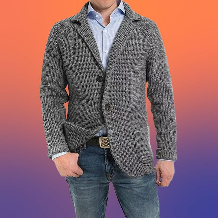 Rodion - Lässig Gestrickt Strickjacke