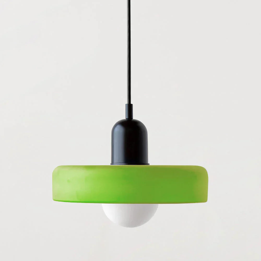 Bauhuis Hanglamp in Gekleurd Glas