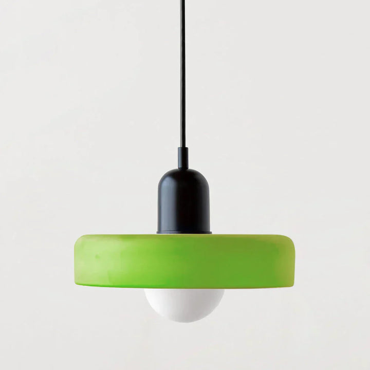 Bauhuis Hanglamp in Gekleurd Glas