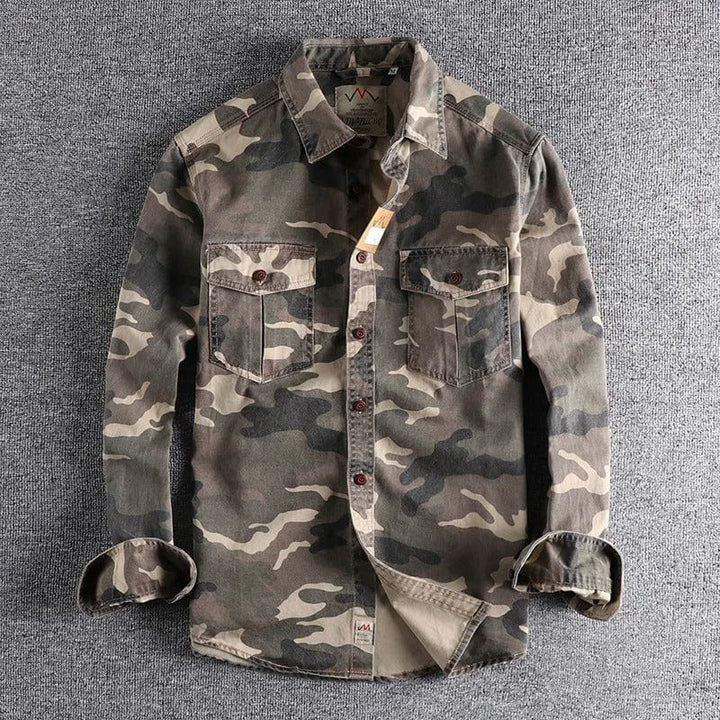 Paulo™ - Denim Camo Shirt