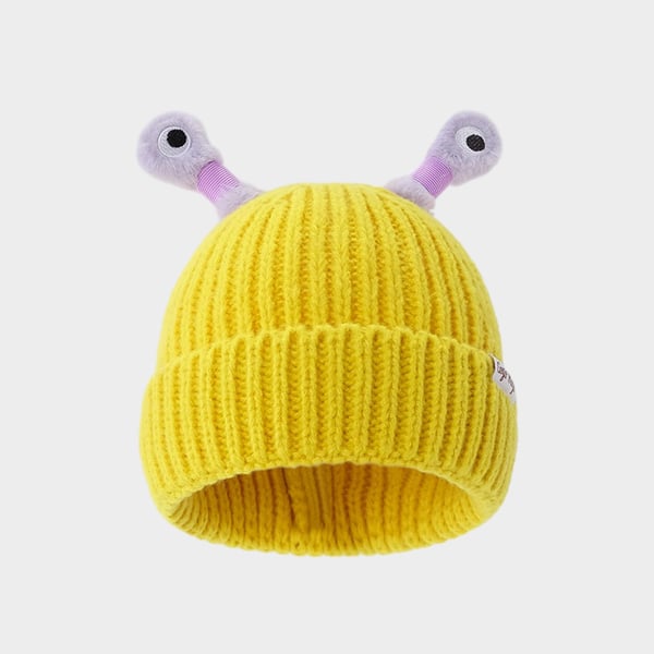 GlowTots – Winter Eltern Kind-Süßes leuchtendes kleines Monster-Strickhaube