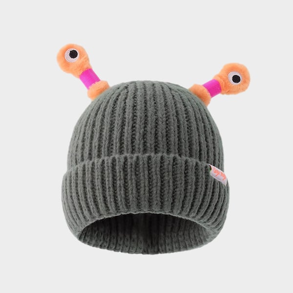 GlowTots – Winter Eltern Kind-Süßes leuchtendes kleines Monster-Strickhaube