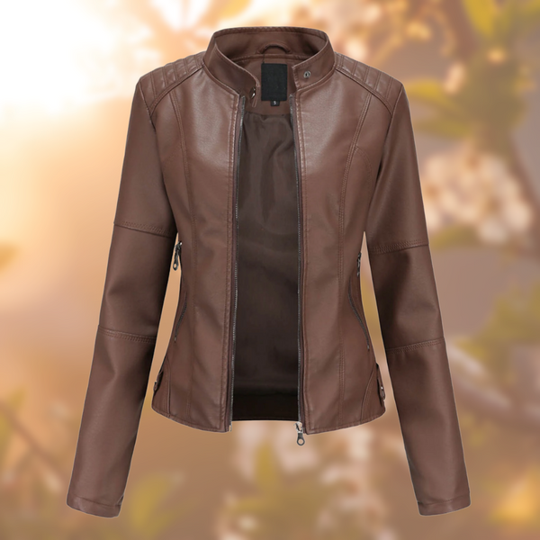 Calista – Elegante Leder Jacke