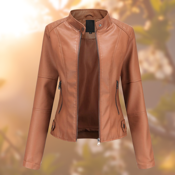 Calista – Elegante Leder Jacke