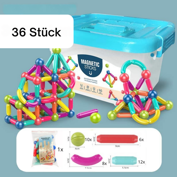 MagneticSticks – Entwickle Deine Kreativität Kinderspielzeug Setz