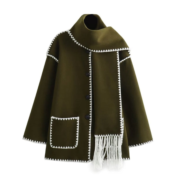 Susi - Comfortabele Wollen Cape Jas