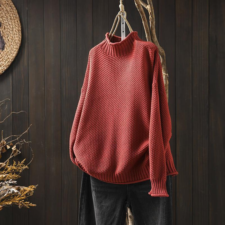 Charlene – Waffel Stricken Pullover