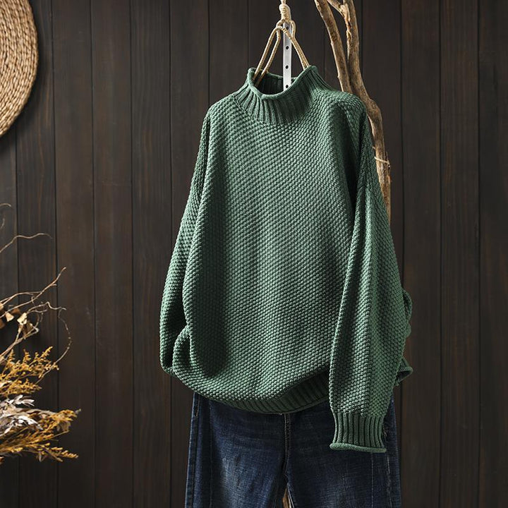 Charlene – Waffel Stricken Pullover