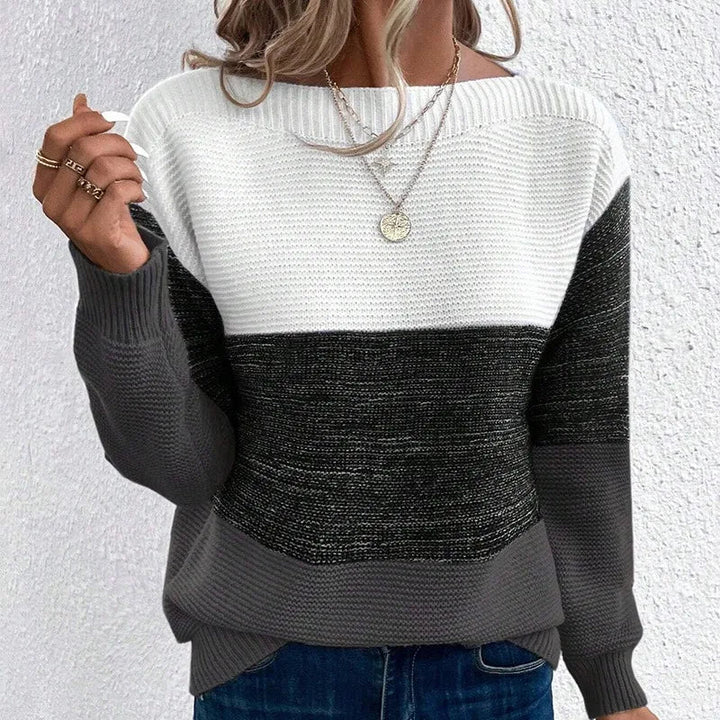 Jenna - Rundhalsausschnitt Pullover