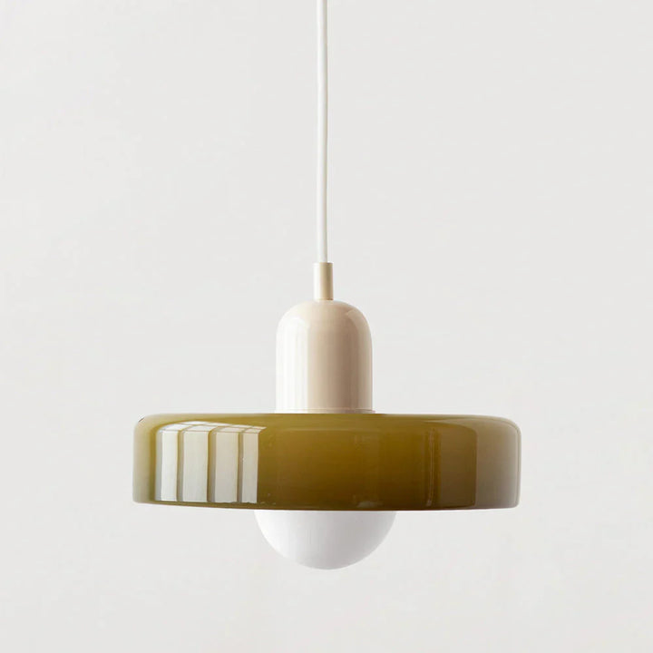 Bauhuis Hanglamp in Gekleurd Glas