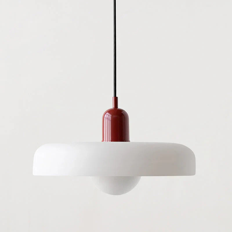 Bauhuis Hanglamp in Gekleurd Glas