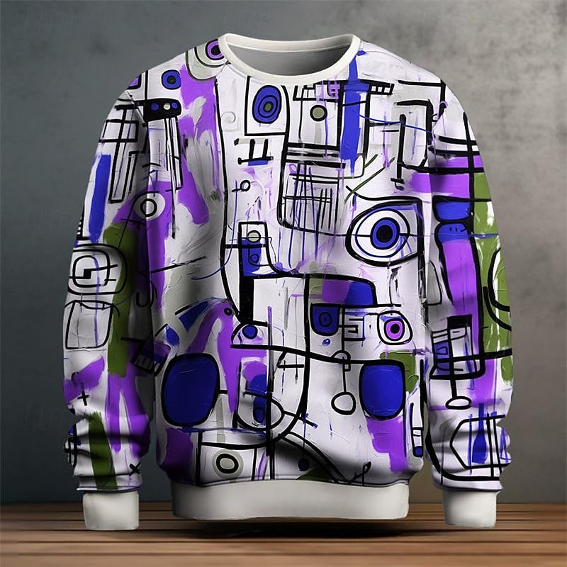 Lex - 3D Druck Langarm Sweatshirt