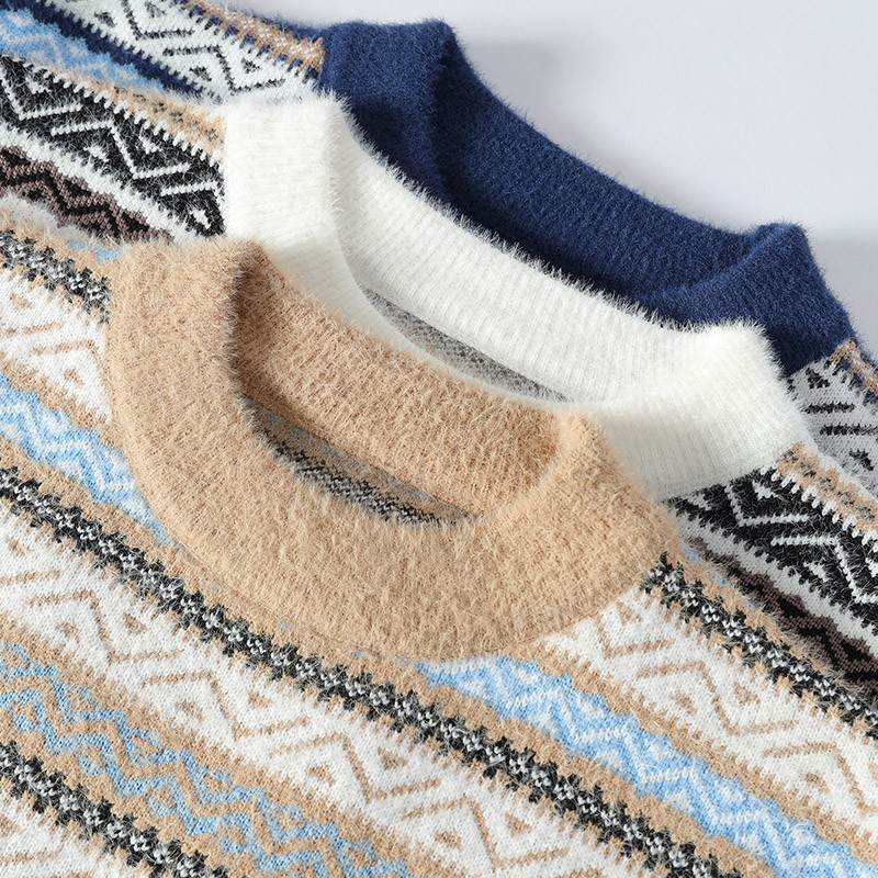 Yannis –  klassischem Muster Strickpullover