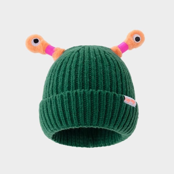 GlowTots – Winter Eltern Kind-Süßes leuchtendes kleines Monster-Strickhaube