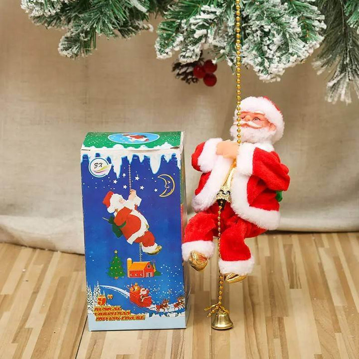 ClimbingClaus – Santa Claus klettert und spielt Musik