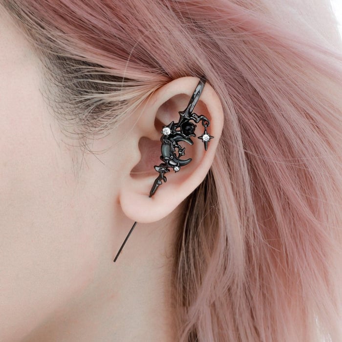 LunaHooks – Myth Of Moon Ohrhaken Nadel Piercing Ohrring