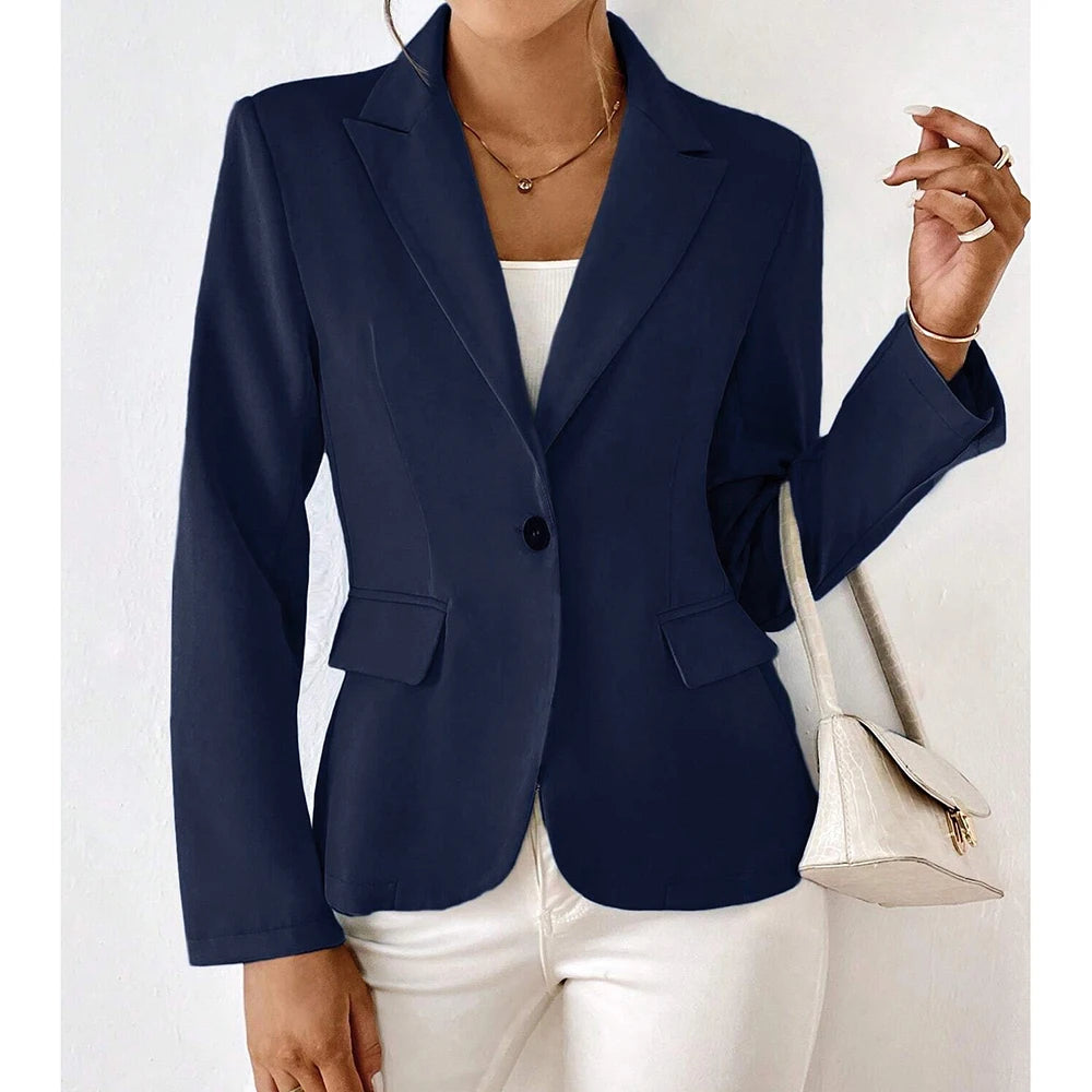 Lucinda – Blazer mit Einem Knopf und Langen Ärmeln