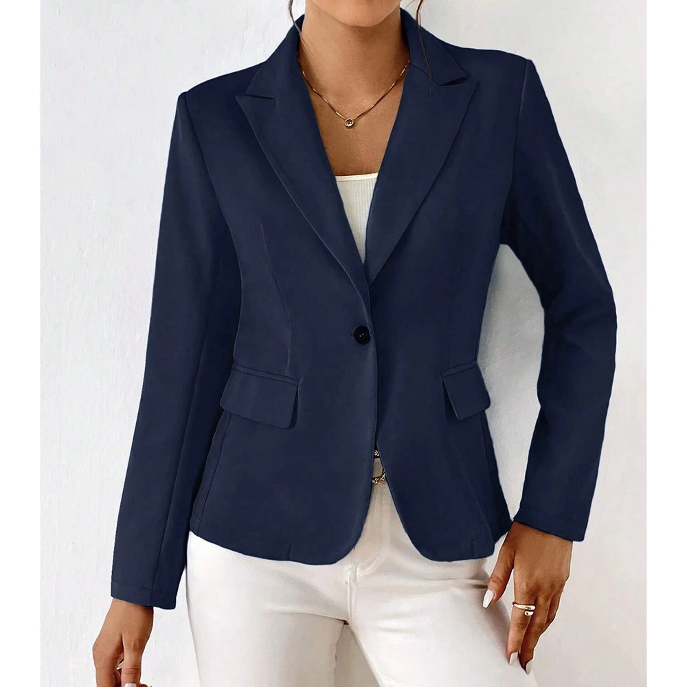 Lucinda – Blazer mit Einem Knopf und Langen Ärmeln