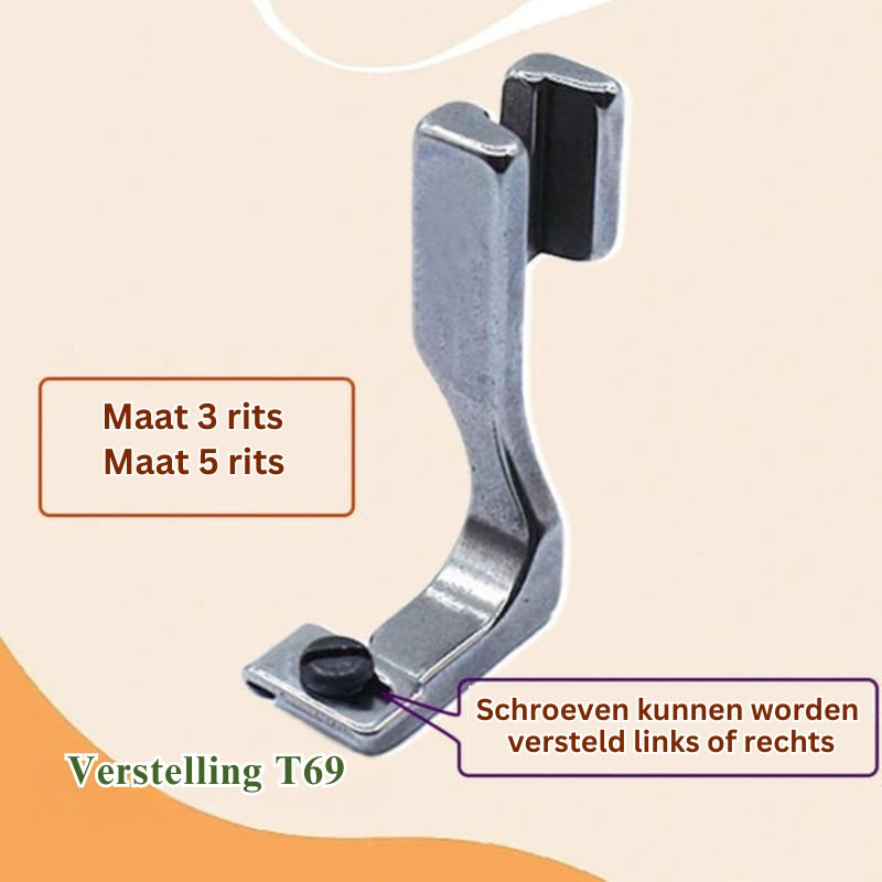 StitchFoot- Verstelbaar Ritsvoet Naaimachine