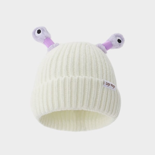 GlowTots – Winter Eltern Kind-Süßes leuchtendes kleines Monster-Strickhaube