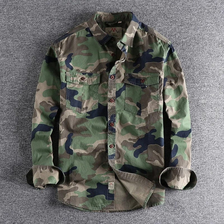 Paulo™ - Denim Camo Shirt