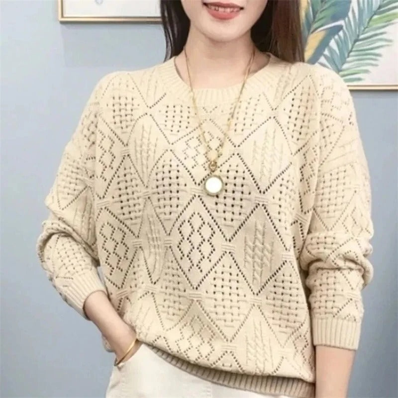 Monica - Hohlstrick Pullover