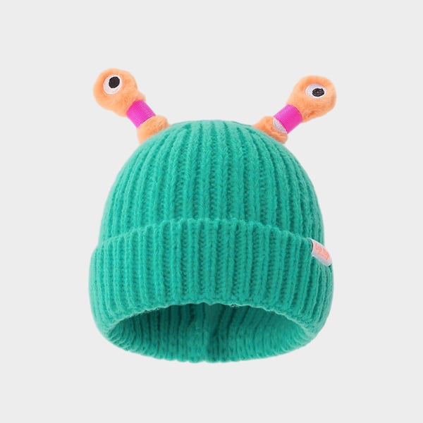 GlowTots – Winter Eltern Kind-Süßes leuchtendes kleines Monster-Strickhaube