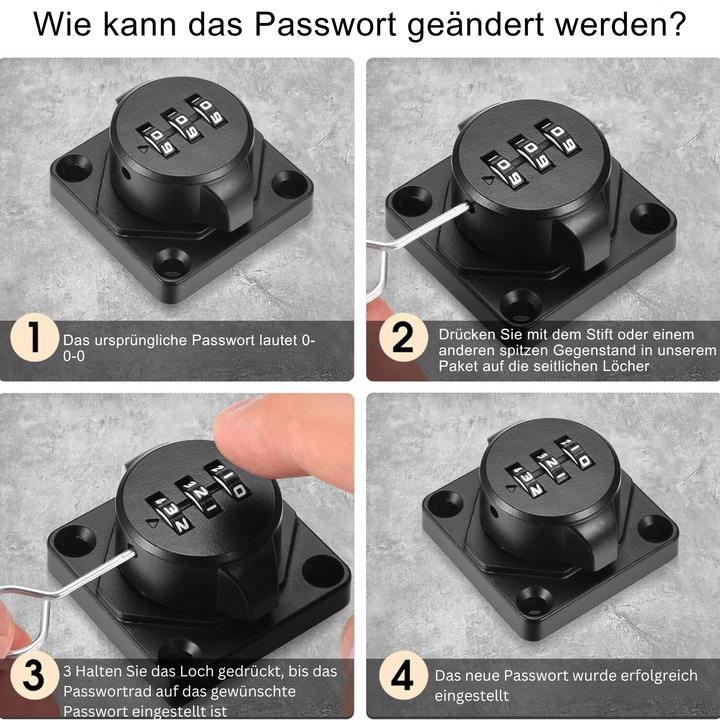 SafeKey – Schrank Passwort Haspe Schloss